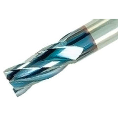 Iscar - 3/4", 4 Flute, Single End, Solid Carbide, Corner Chamfer End Mill - 4" OAL, 30° Helix, Right Hand Flute, 1-1/2" LOC, Right Hand Cut - All Tool & Supply