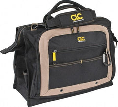 CLC - 58 Pocket Tan & Black Polyester Tool Bag - 18" Wide x 7" Deep x 14" High - All Tool & Supply