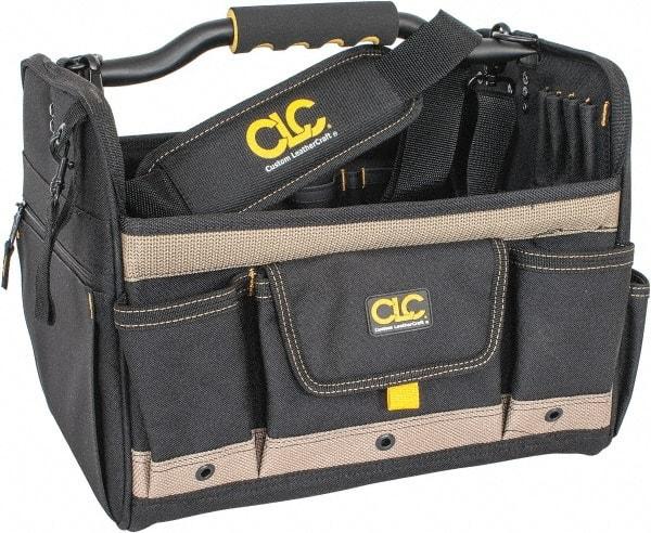 CLC - 21 Pocket Tan & Black Polyester Tool Tote - 14" Wide x 11" Deep x 11" High - All Tool & Supply