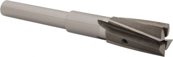 Value Collection - 13/16" Diam, 1/2" Shank, Diam, 4 Flutes, Straight Shank, Interchangeable Pilot Counterbore - All Tool & Supply