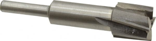 Value Collection - 23/32" Diam, 1/4" Shank, Diam, 4 Flutes, Straight Shank, Interchangeable Pilot Counterbore - All Tool & Supply