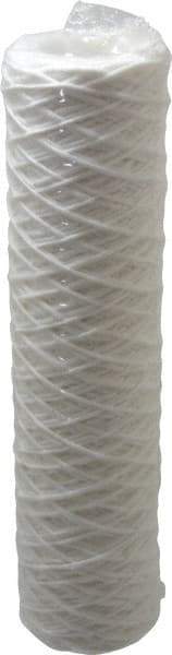 Parker - 2-1/2" OD, 1µ, Polyester String-Wound Cartridge Filter - 10" Long - All Tool & Supply