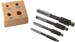 Value Collection - 1/4 to 1/2" Fillister Head Screw Compatible, High Speed Steel, Solid Pilot Counterbore Set - All Tool & Supply