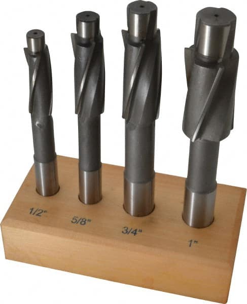 Value Collection - 1/2 to 1" Socket Head Cap Screw Compatible, High Speed Steel, Solid Pilot Counterbore Set - All Tool & Supply