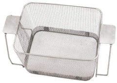 CREST ULTRASONIC - Stainless Steel Parts Washer Basket - 177.8mm High x 215.9mm Wide x 11" Long, Use with Ultrasonic Cleaners - All Tool & Supply