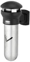 Rubbermaid - 0.6 Gal Stainless Steel Cigarette & Cigar Receptacle - 11-5/8" Wide x 18" High - All Tool & Supply