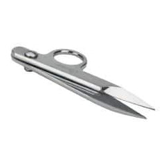 Clauss - 1-1/4" Length of Cut, Straight Pattern Nipper Snip - 4-1/4" OAL, Double Plated Chrome Over Nickel Handle - All Tool & Supply