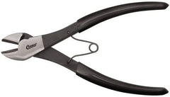 Clauss - 7" OAL, Wire Cutter - 7/8" Jaw Length x 1-1/8" Jaw Width, Standard Head, Vinyl Coated Handle - All Tool & Supply