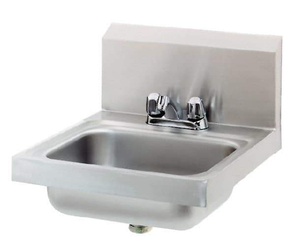 Eagle MHC - 13-1/2" Long x 9-3/4" Wide Inside, 1 Compartment, Stainless Steel Stainless Steel Hand Sink - 20 Gauge, 18-7/8" Long x 16-1/2" Wide x 14-1/4" High Outside, 6-3/4" Deep - All Tool & Supply