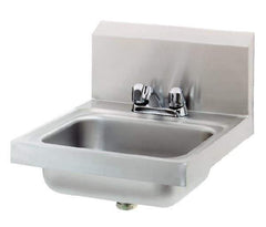 Eagle MHC - 13-1/2" Long x 9-3/4" Wide Inside, 1 Compartment, Stainless Steel Stainless Steel Hand Sink - 20 Gauge, 18-7/8" Long x 16-1/2" Wide x 14-1/4" High Outside, 6-3/4" Deep - All Tool & Supply