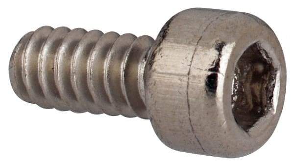 Value Collection - #4-40 UNC Hex Socket Drive, Socket Cap Screw - Grade 316 Stainless Steel, 1/4" Length Under Head - All Tool & Supply