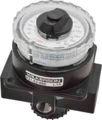 Wilkerson - 3/8 NPT Port, 180 CFM, Zinc Dial Air Regulator - 5 to 160 psi Range, 300 Max psi Supply Pressure, 1/4" Gauge Port Thread, 3.2" Wide x 4.19" High - All Tool & Supply