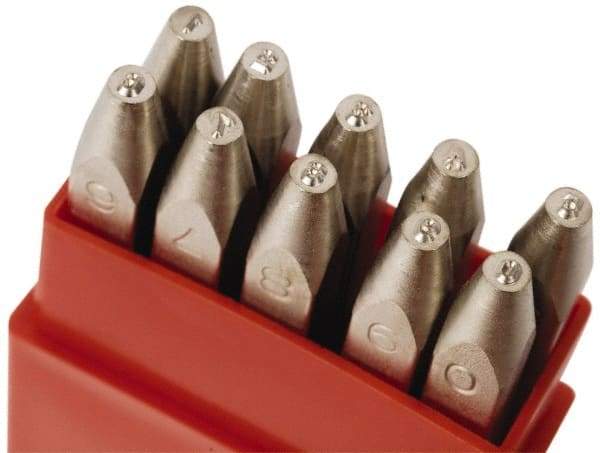 Pryor - 10 Piece, 1/8" Character Steel Stamp Set - Figures, Heavy Duty - All Tool & Supply