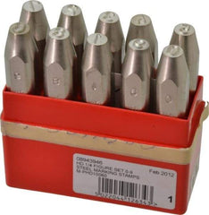 Pryor - 10 Piece, 1/4" Character Steel Stamp Set - Figures, Heavy Duty - All Tool & Supply