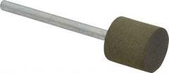 Cratex - 1/2" Max Diam x 1/2" Thick, Shape Code W185, Rubberized Point - Fine Grade, Aluminum Oxide, Mounted - All Tool & Supply