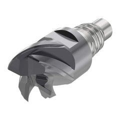 Corner Radius & Corner Chamfer End Mill Heads; Mill Diameter (Inch): 1/2; Mill Diameter (Decimal Inch): 0.5000; Connection Type: E12; Overall Length (Decimal Inch): 1.1102; Centercutting: Yes; Corner Radius (Decimal Inch): 0.0300; Minimum Helix Angle: 48;