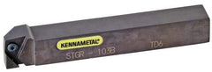 Kennametal - STGC, Right Hand Cut, 16mm Shank Height x 16mm Shank Width, Neutral Rake Indexable Turning Toolholder - 100mm OAL, TC..16T3.. Insert Compatibility, Series Screw-On - All Tool & Supply