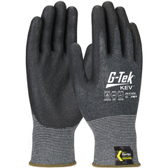 09-K1630/XL Gloves w/Kevlar Brand - G-Tek KEV - Kevlar Engineered Yarn - Gray 13 Gauge - Nitrile Foam - ANSI A4