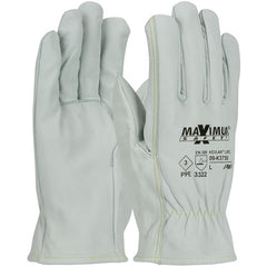 ‎09-K3750/S Leather Gloves W/KEVLAR - Max Safety AR Goatskin Drivers - 13G Kevlar Lining - Straight Thumb - A2