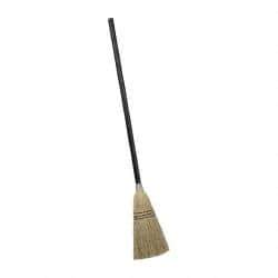 Rubbermaid - 38" OAL Corn Bristle Broom - 36" Long Wood Handle, 8" Bristle Length, 8" Wide - All Tool & Supply