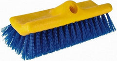 Rubbermaid - 2" Bristle Length, Polypropylene Scrub Brush - 10" OAL, Blue, Plastic Block - All Tool & Supply