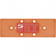 Dynabrade - 8 x 2-3/4" Rectangular Adhesive/PSA Backing Pad - Dynaline Compatible, Screw Attachment, Vacuum Pad, 3/8" Thick, Medium Density - All Tool & Supply