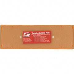 Dynabrade - 8 x 2-3/4" Rectangular Hook Face Backing Pad - Screw Attachment, Vacuum Pad, 3/8" Thick, Medium Density, Short Nap - All Tool & Supply