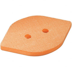 Dynabrade - 2-3/8" Wide, 3-3/4" Long, Tear Drop, Hook & Loop Face Conversion Backing Pad - All Tool & Supply