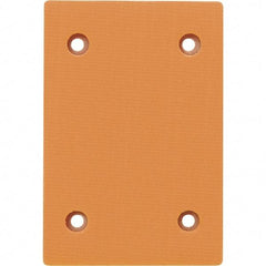 Dynabrade - 4-5/16 x 4" Rectangular Adhesive/PSA Backing Pad - Dynabug Model T Compatible, Clip Attachment, Nonvacuum Pad, 1/4" Thick, Medium Density - All Tool & Supply