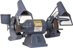 Baldor - 8" Wheel Diam x 1" Wheel Width, 3/4 hp Grinder - 3/4" Arbor Hole Diam, 1 Phase, 3,600 Max RPM, 115/230 Volts - All Tool & Supply