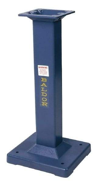 Baldor - 15-3/4 Inch Wide x 14 Inch Deep, Machine Pedestal Stand - Compatible with 6, 7, 8 and 10 Inch Grinders - All Tool & Supply