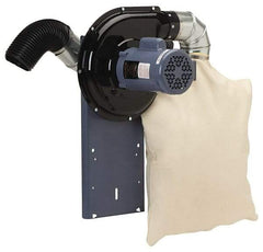 Baldor - 115 Volt Pedestal Mount Dust Collector - 1" Deep x 10" High, 4" Connection Diam, 440 CFM Air Flow - All Tool & Supply