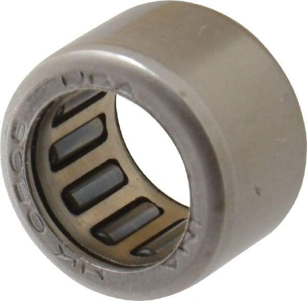 INA Bearing - 0.315" Bore Diam, 620 Lb. Dynamic Capacity, 8 x 12 x 8mm, Caged, Open End, Shell Needle Roller Bearing - 0.472" Outside Diam, 0.315" Wide - All Tool & Supply