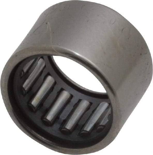 IKO - 0.394" Bore Diam, 990 Lb. Dynamic Capacity, 10 x 14 x 10mm, Caged, Open End, Shell Needle Roller Bearing - 0.551" Outside Diam, 0.394" Wide - All Tool & Supply