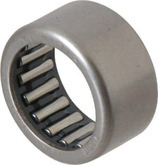 IKO - 0.669" Bore Diam, 1,780 Lb. Dynamic Capacity, 17 x 23 x 12mm, Caged, Open End, Shell Needle Roller Bearing - 29/32" Outside Diam, 0.472" Wide - All Tool & Supply