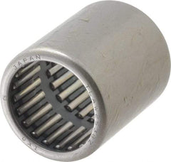 IKO - 0.984" Bore Diam, 7,600 Lb. Dynamic Capacity, 25 x 32 x 38mm, Caged, Open End, Shell Needle Roller Bearing - 1.26" Outside Diam, 1-1/2" Wide - All Tool & Supply