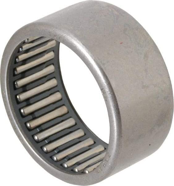 IKO - 1.378" Bore Diam, 5,400 Lb. Dynamic Capacity, 35 x 42 x 20mm, Caged, Open End, Shell Needle Roller Bearing - 1.654" Outside Diam, 0.787" Wide - All Tool & Supply