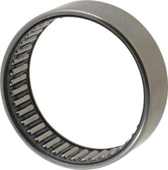 IKO - 2.165" Bore Diam, 7,100 Lb. Dynamic Capacity, 55 x 63 x 20mm, Caged, Open End, Shell Needle Roller Bearing - 2.48" Outside Diam, 0.787" Wide - All Tool & Supply