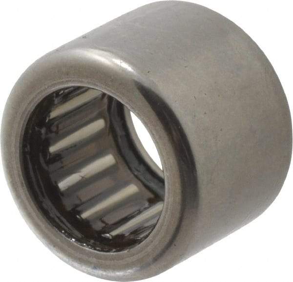 INA Bearing - 0.472" Bore Diam, 1,460 Lb. Dynamic Capacity, 12 x 18 x 14mm, Caged, Single Seal, Open End, Shell Needle Roller Bearing - 0.709" Outside Diam, 0.551" Wide - All Tool & Supply