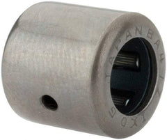 IKO - 1/4" Bore Diam, 920 Lb. Dynamic Capacity, 1/4 x 7/16 x 7/16", Caged, Open End, Shell Needle Roller Bearing - 7/16" Outside Diam, 7/16" Wide - All Tool & Supply