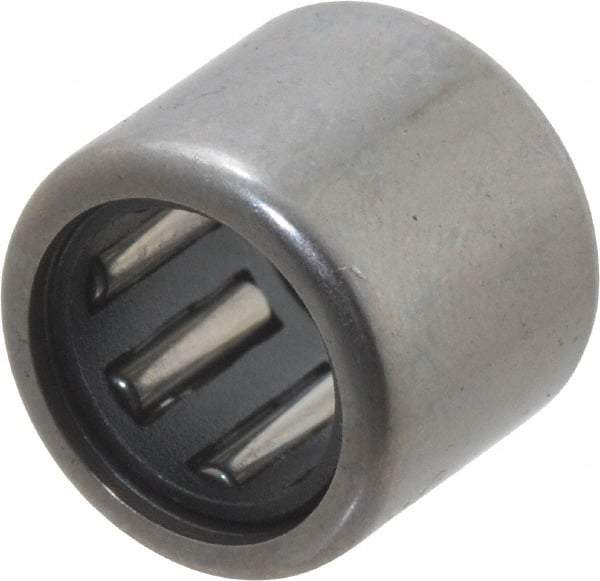 IKO - 5/16" Bore Diam, 1,060 Lb. Dynamic Capacity, 5/16 x 1/2 x 7/16", Caged, Open End, Shell Needle Roller Bearing - 1/2" Outside Diam, 7/16" Wide - All Tool & Supply