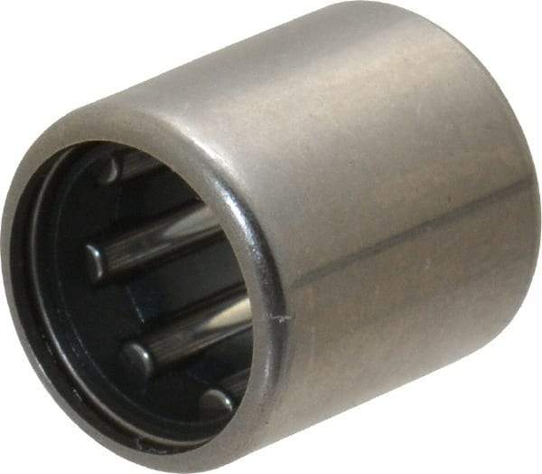 IKO - 5/16" Bore Diam, 1,340 Lb. Dynamic Capacity, 5/16 x 1/2 x 9/16", Caged, Open End, Shell Needle Roller Bearing - 1/2" Outside Diam, 9/16" Wide - All Tool & Supply