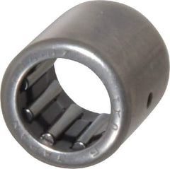 IKO - 3/8" Bore Diam, 1,660 Lb. Dynamic Capacity, 3/8 x 9/16 x 5/8", Caged, Open End, Shell Needle Roller Bearing - 9/16" Outside Diam, 5/8" Wide - All Tool & Supply