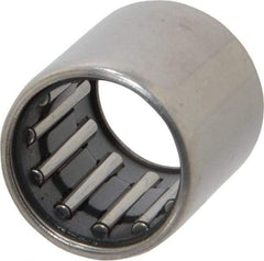 IKO - 1/2" Bore Diam, 2,230 Lb. Dynamic Capacity, 1/2 x 11/16 x 3/4", Caged, Open End, Shell Needle Roller Bearing - 11/16" Outside Diam, 3/4" Wide - All Tool & Supply