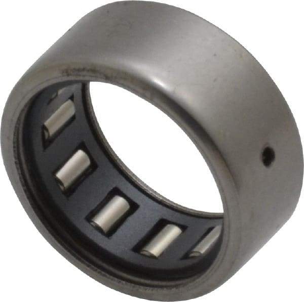 IKO - 1/2" Bore Diam, 820 Lb. Dynamic Capacity, 1/2 x 11/16 x 5/16", Caged, Open End, Shell Needle Roller Bearing - 11/16" Outside Diam, 5/16" Wide - All Tool & Supply