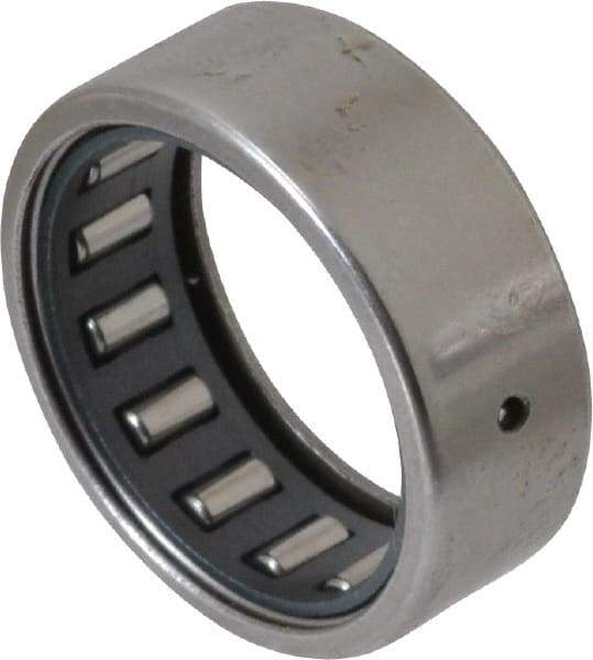 IKO - 5/8" Bore Diam, 970 Lb. Dynamic Capacity, 5/8 x 13/16 x 5/16", Caged, Open End, Shell Needle Roller Bearing - 13/16" Outside Diam, 5/16" Wide - All Tool & Supply