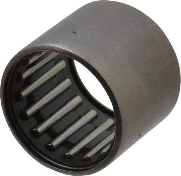 IKO - 11/16" Bore Diam, 2,800 Lb. Dynamic Capacity, 11/16 x 7/8 x 3/4", Caged, Open End, Shell Needle Roller Bearing - 7/8" Outside Diam, 3/4" Wide - All Tool & Supply