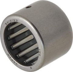 IKO - 3/4" Bore Diam, 3,450 Lb. Dynamic Capacity, 3/4 x 1 x 3/4", Caged, Open End, Shell Needle Roller Bearing - 1" Outside Diam, 3/4" Wide - All Tool & Supply