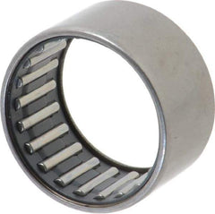 IKO - 1-1/8" Bore Diam, 4,250 Lb. Dynamic Capacity, 1-1/8 x 1-3/8 x 3/4", Caged, Open End, Shell Needle Roller Bearing - 1-3/8" Outside Diam, 3/4" Wide - All Tool & Supply