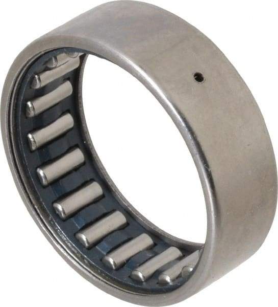 IKO - 1-1/2" Bore Diam, 5,500 Lb. Dynamic Capacity, 1-1/2 x 1-7/8 x 5/8", Caged, Open End, Shell Needle Roller Bearing - 1-7/8" Outside Diam, 5/8" Wide - All Tool & Supply